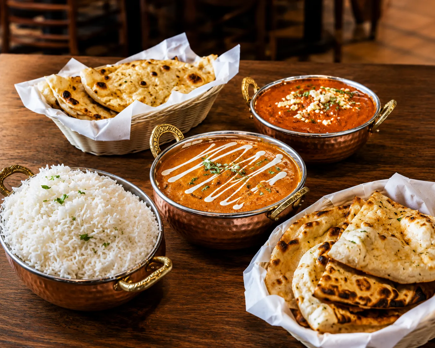 Indian dishes served at Desi Swag East Indian Cuisine near Meadowood, Winnipeg